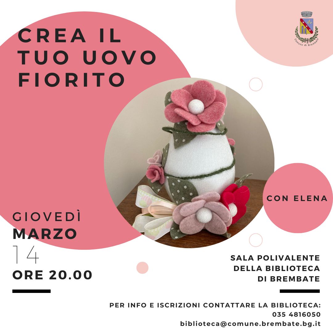 Crea il tuo uovo fiorito!